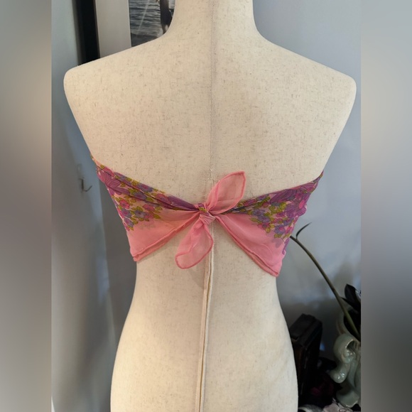 1960’s VINTAGE SCARF!! purple hippie flower motif - Picture 8 of 14